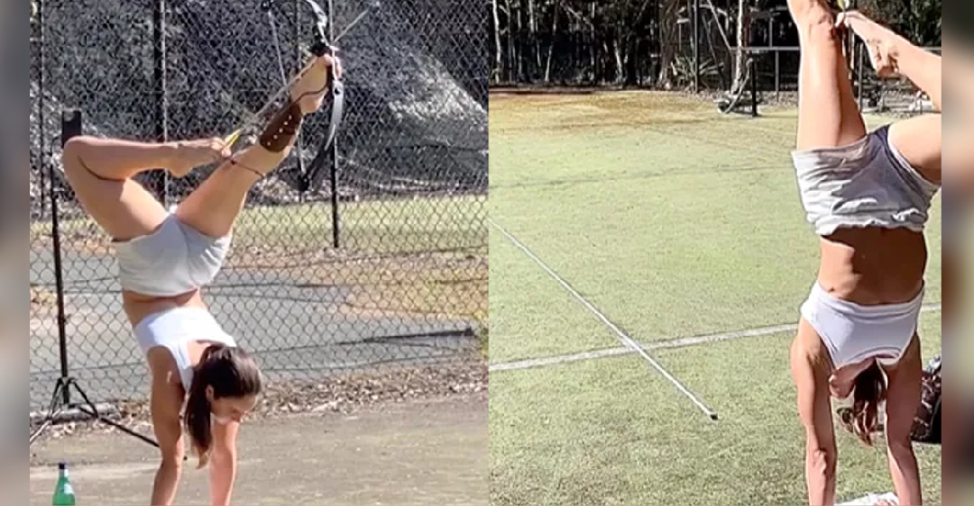 Australian woman shoots arrow with feet, breaks Guinness Record