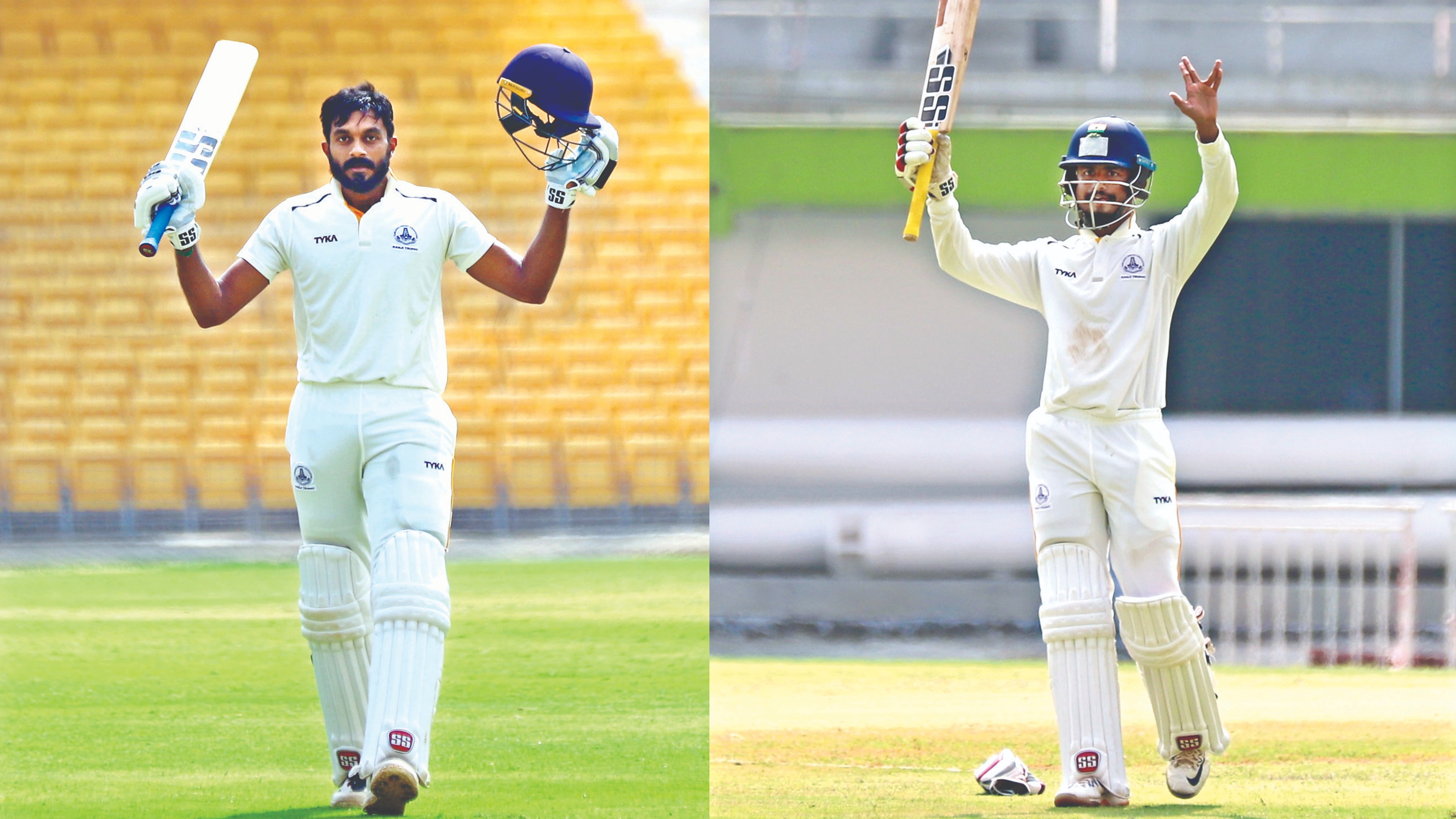 Pradosh, Vijay Shankar hit hundreds; Tamil Nadu on top Pradosh, Vijay Shankar hit hundreds; Tamil Nadu on top