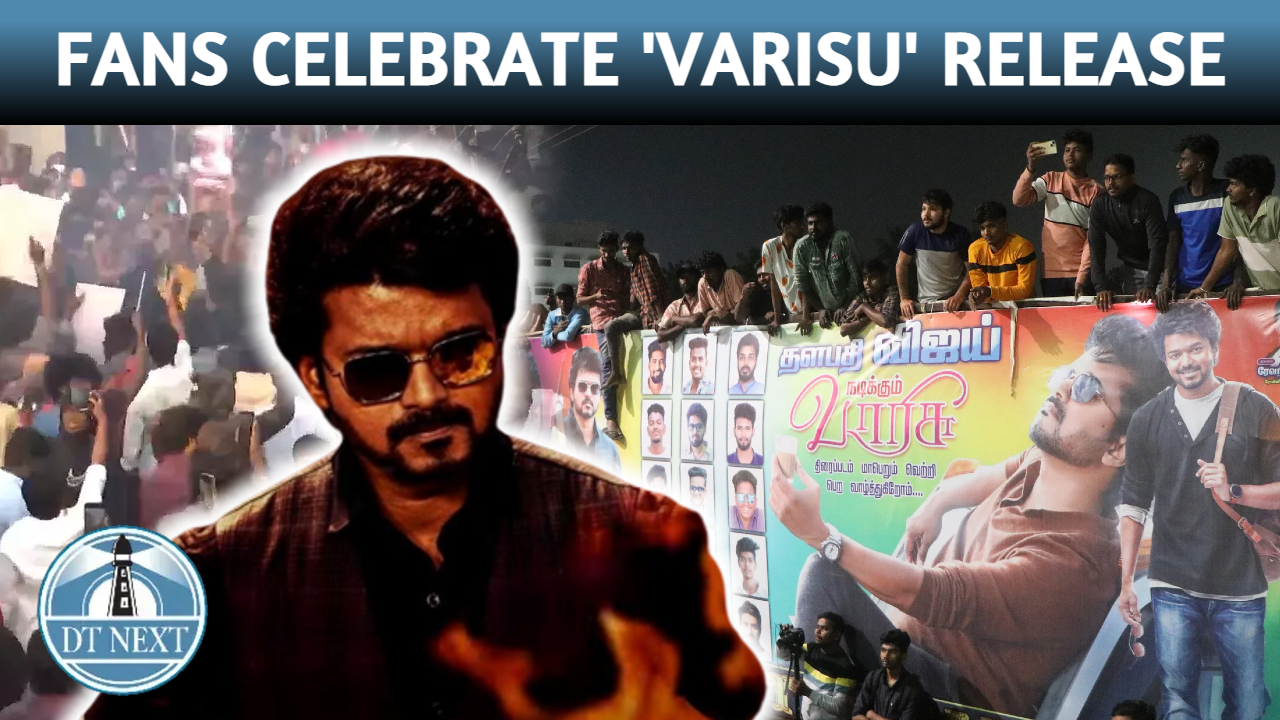Vijay fans celebrate Varisu release
