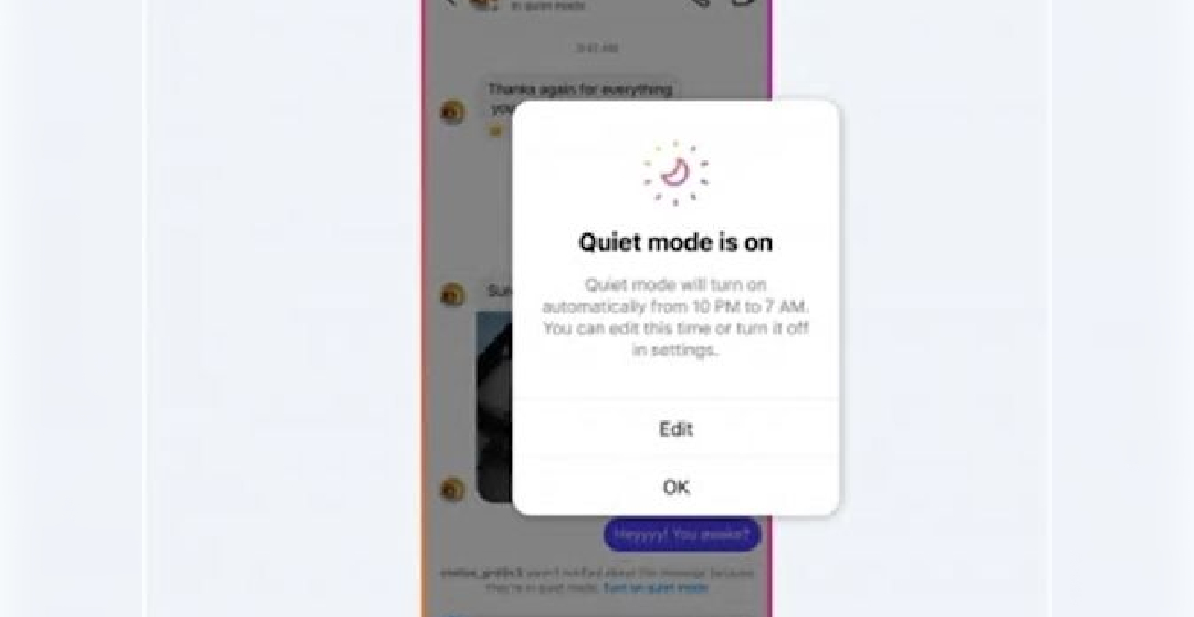 Instagram users can now pause notifications with Quiet mode