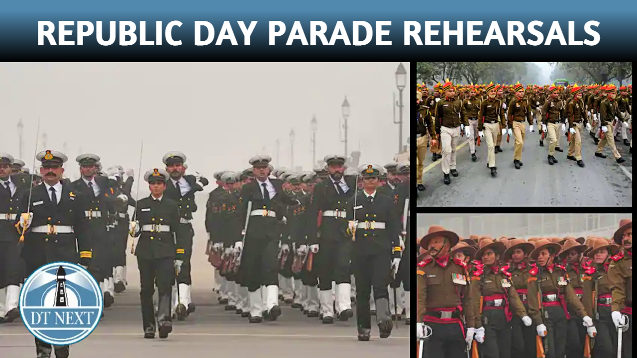 Rehearsals for Republic Day Parade Rehearsals for Republic Day Parade