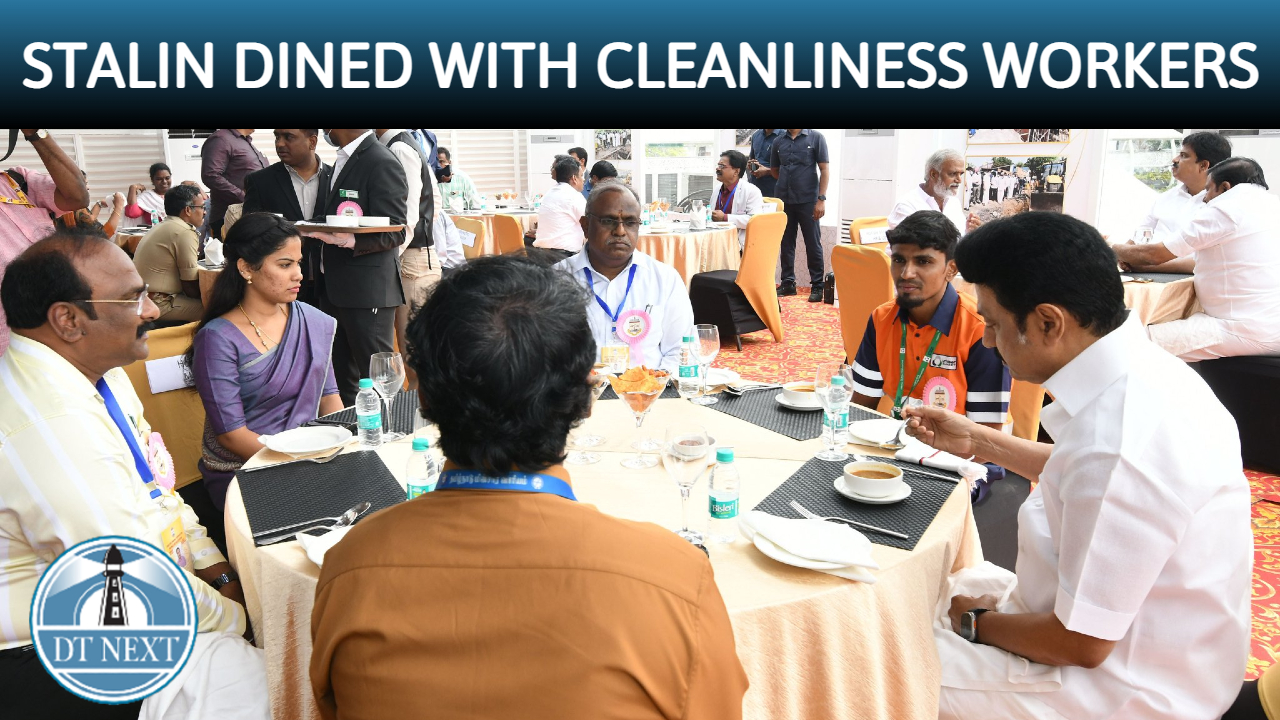 Chief Minister Stalin dined with cleanliness workers
