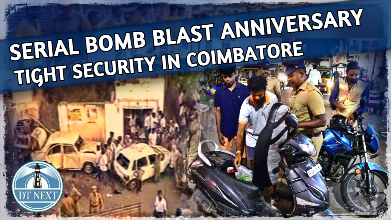 Serial blast anniversary: Tight security in Coimbatore