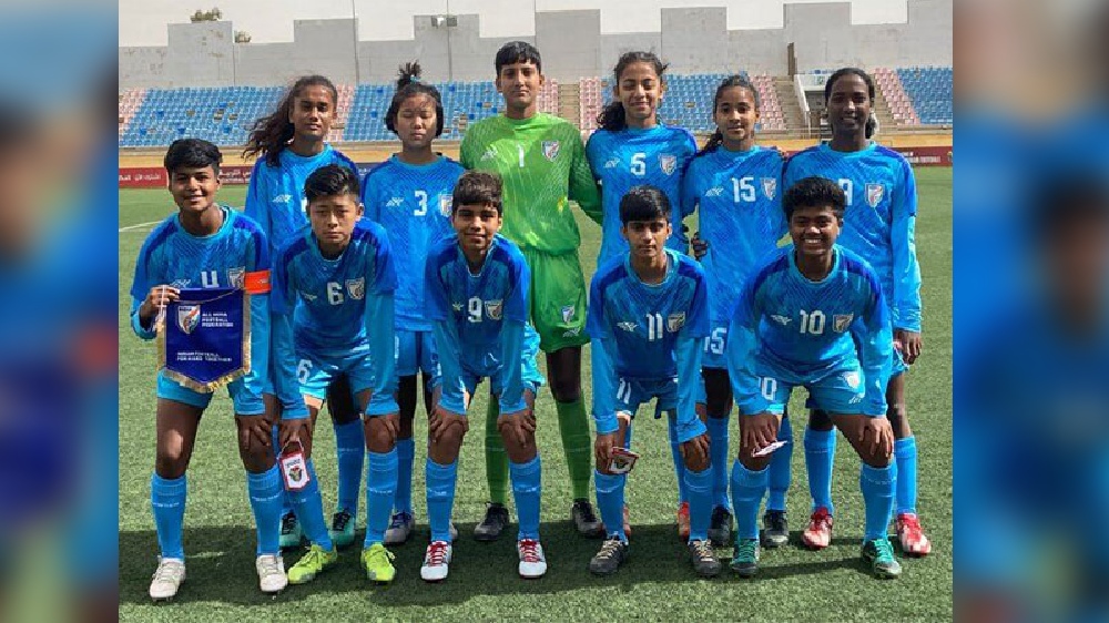 India U17 womens football team clinches 7-0 win over Jordan