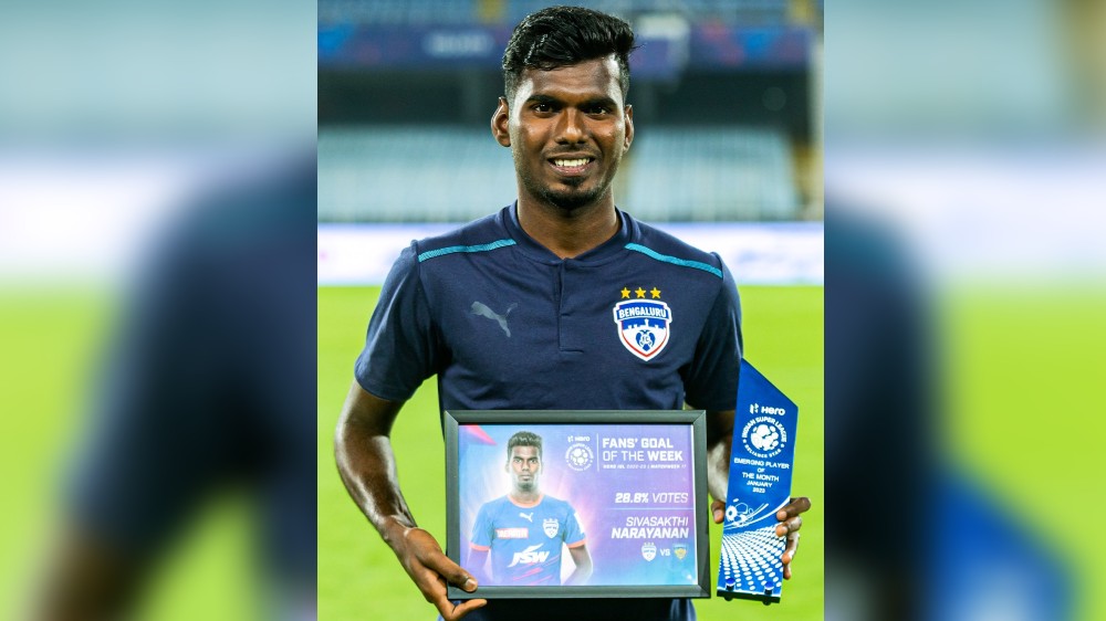 Sivasakthi wins the Emerging Player of the Month award for Jan 2023