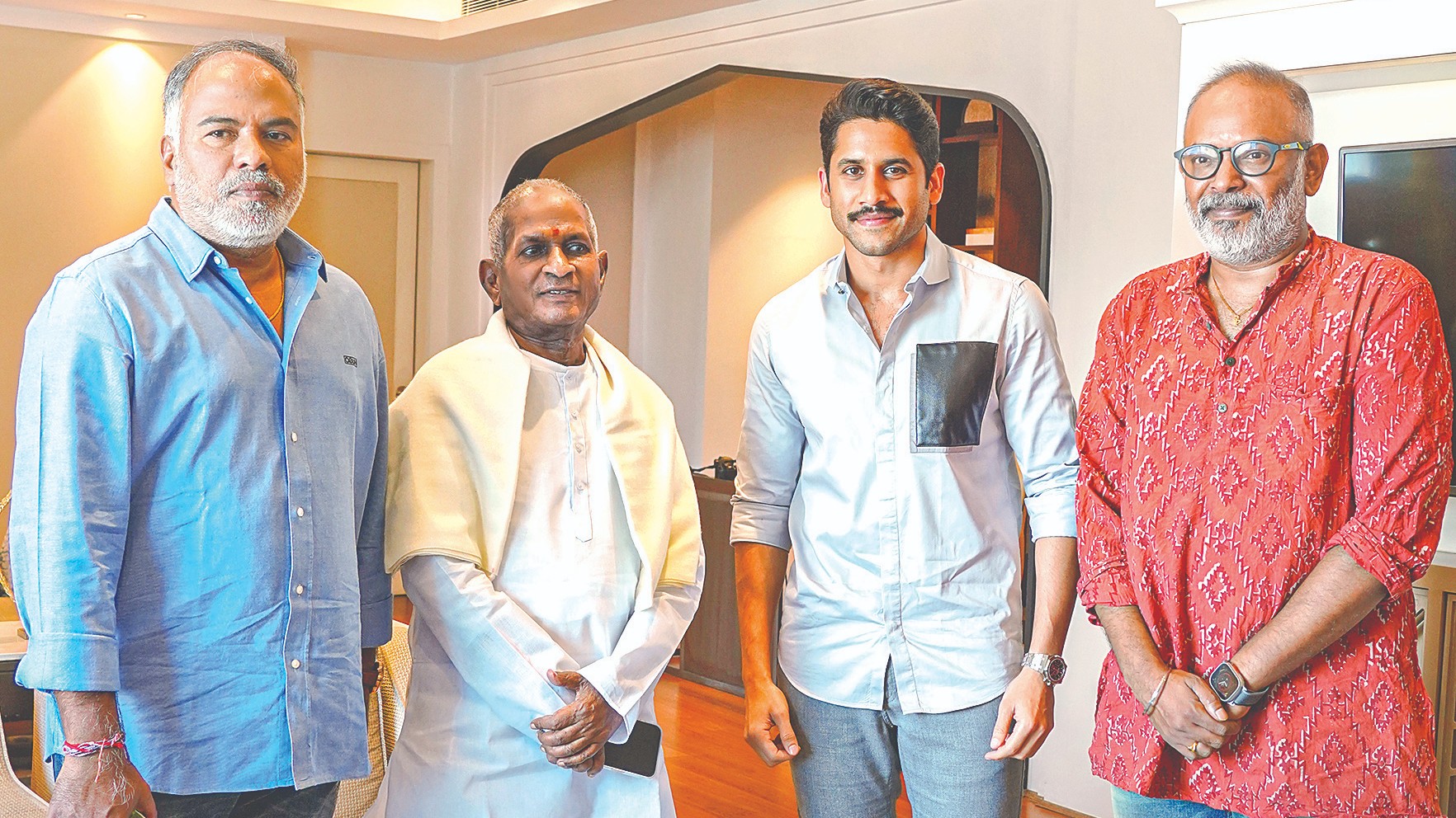 Team Custody meets Ilaiyaraaja in Hyderabad