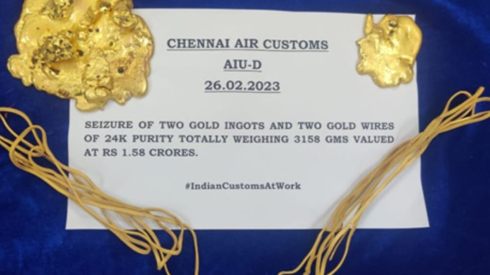 Customs seize wildlife species, gold worth ₹1.89 cr in Chennai