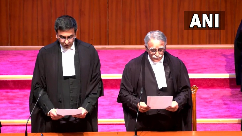 CJI D Y Chandrachud administers oath of office to 5 new SC judges