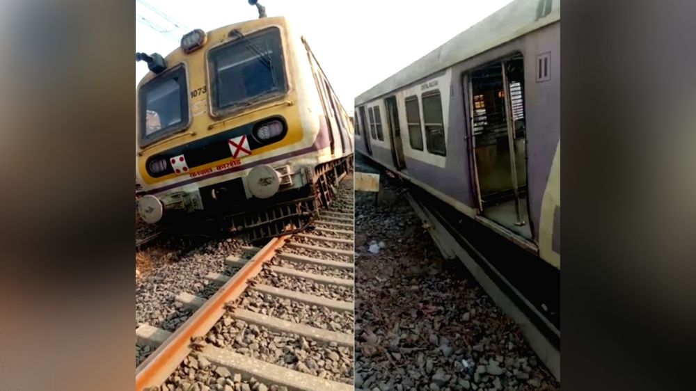 Three bogies of Mumbai local train derail, no casualties