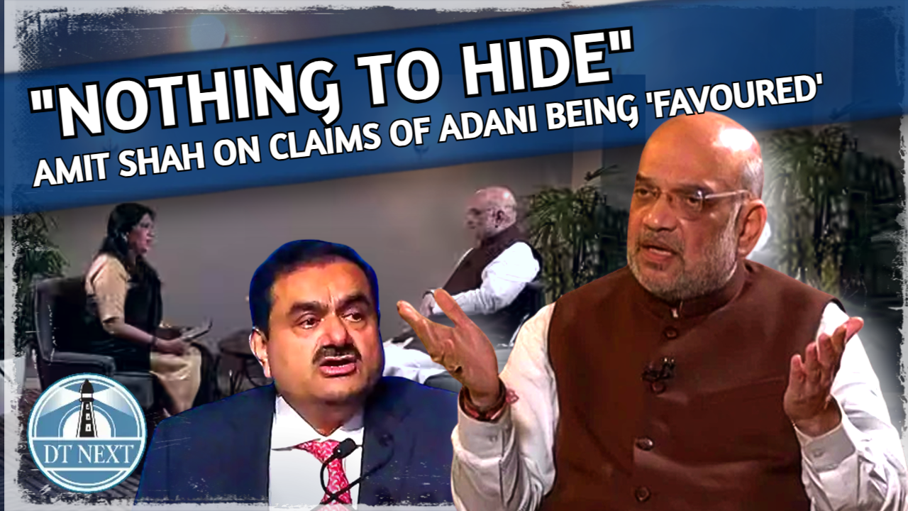 Nothing to hide: HM Amit Shah on Adani Issue Nothing to hide: HM Amit Shah on Adani Issue