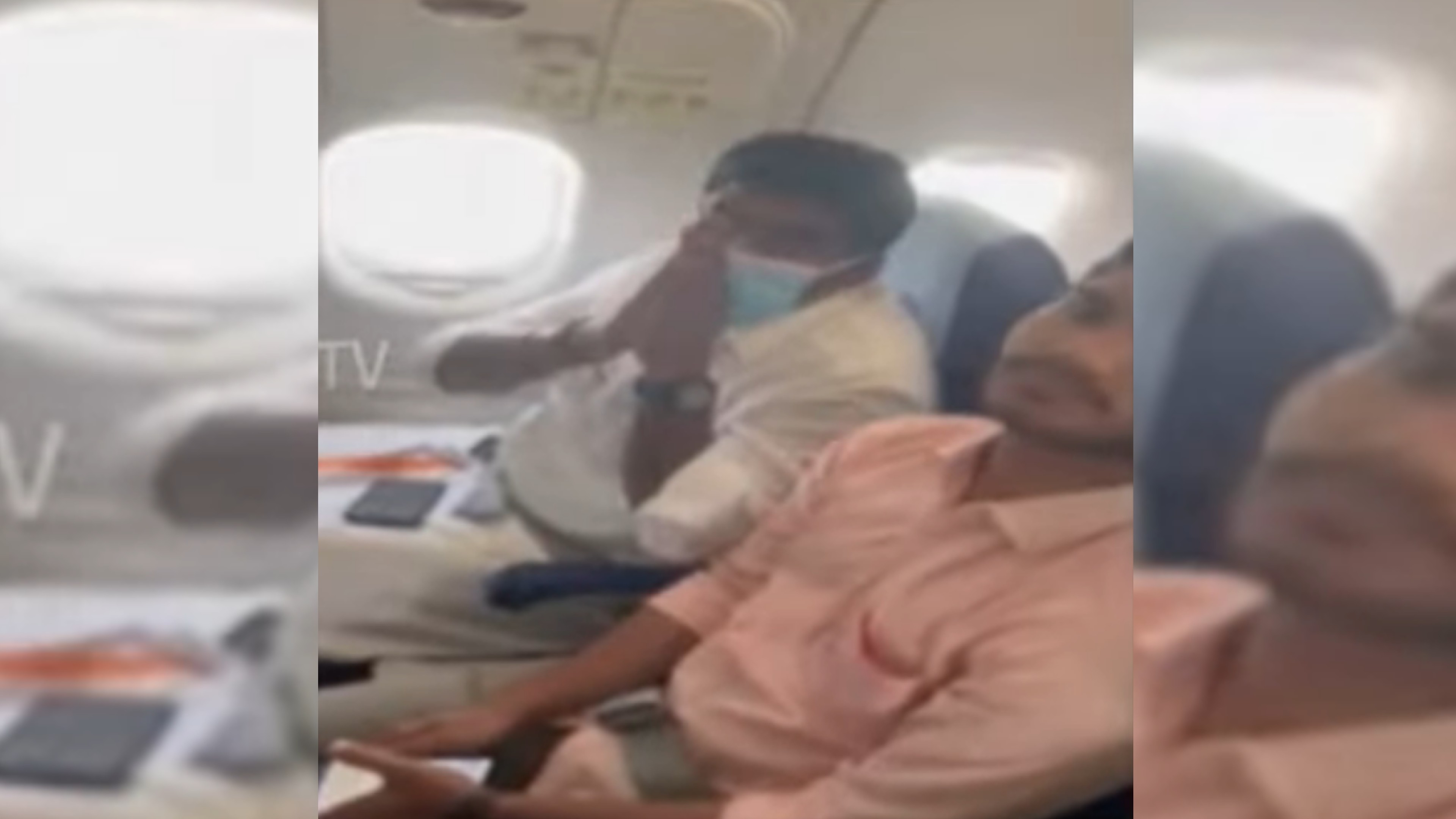 Annamalai sitting next to emergency door; video goes viral