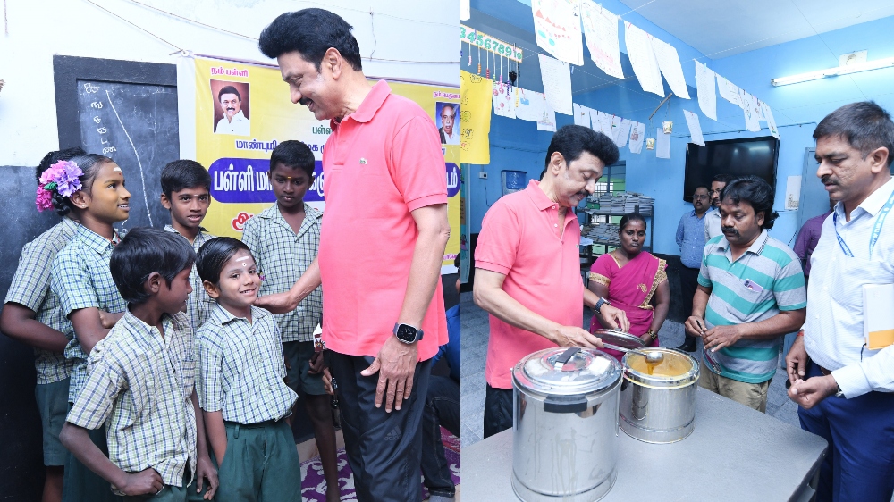 In surprise inspection, Stalin checks breakfast scheme in Vellore