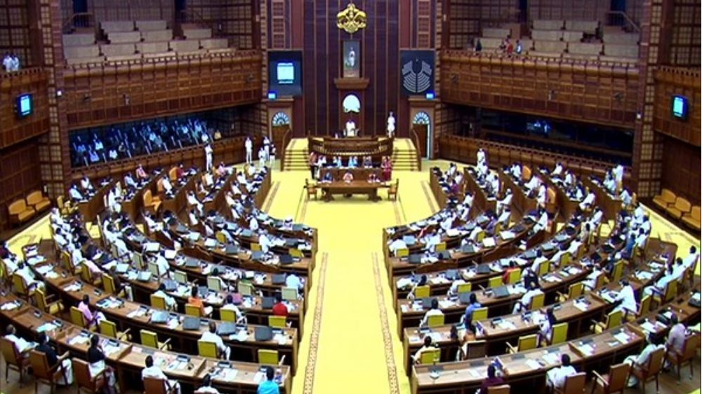 Kerala Assembly adjourned after Opposition MLAs create chaos in House Kerala Assembly adjourned after Opposition MLAs create chaos in House