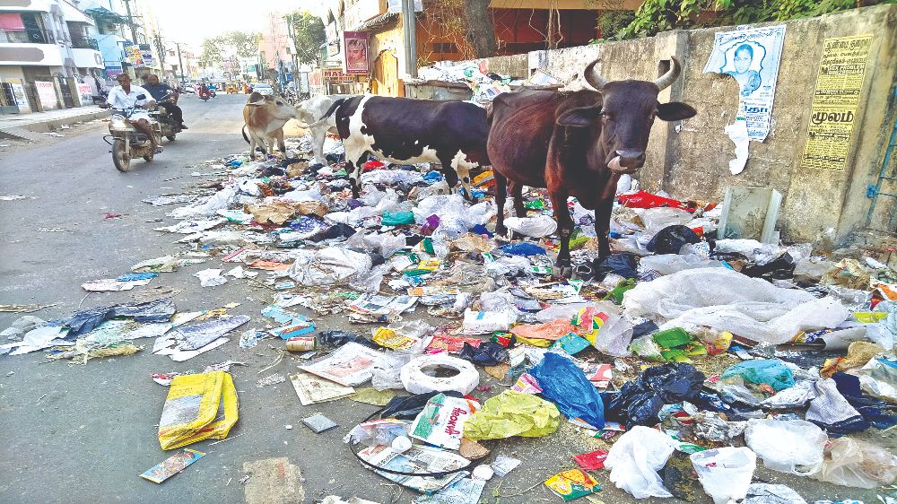 Garbage on Pozhichalur main road eyesore to locals