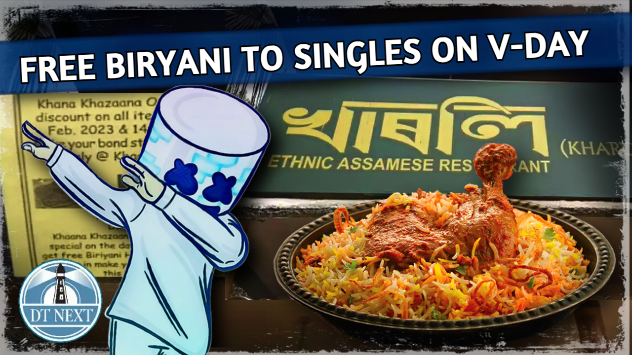 Free biryani to singles on Valentines day Free biryani to singles on Valentines day