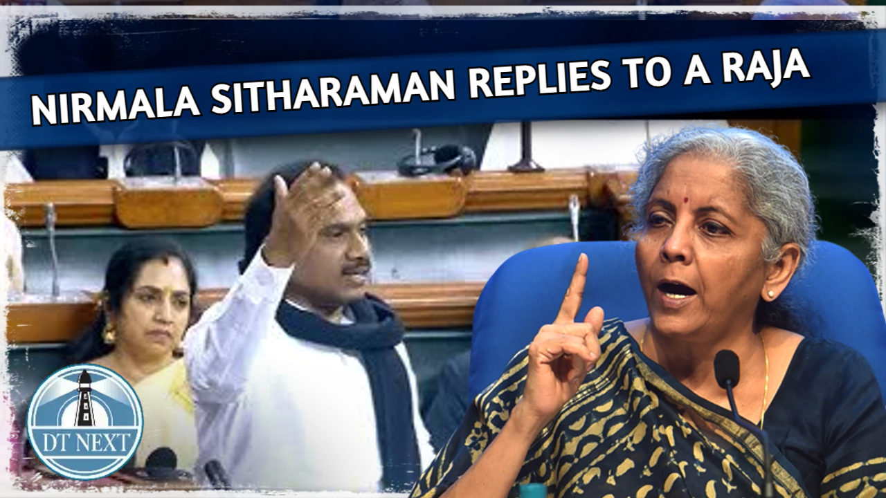 Union Finance Minister Nirmala Sitharaman replies to A Raja in Lok Sabha Union Finance Minister Nirmala Sitharaman replies to A Raja in Lok Sabha