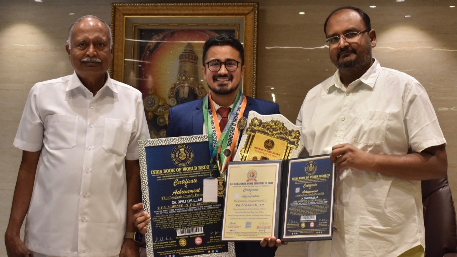 PG student from pvt dental college creates world record PG student from pvt dental college creates world record