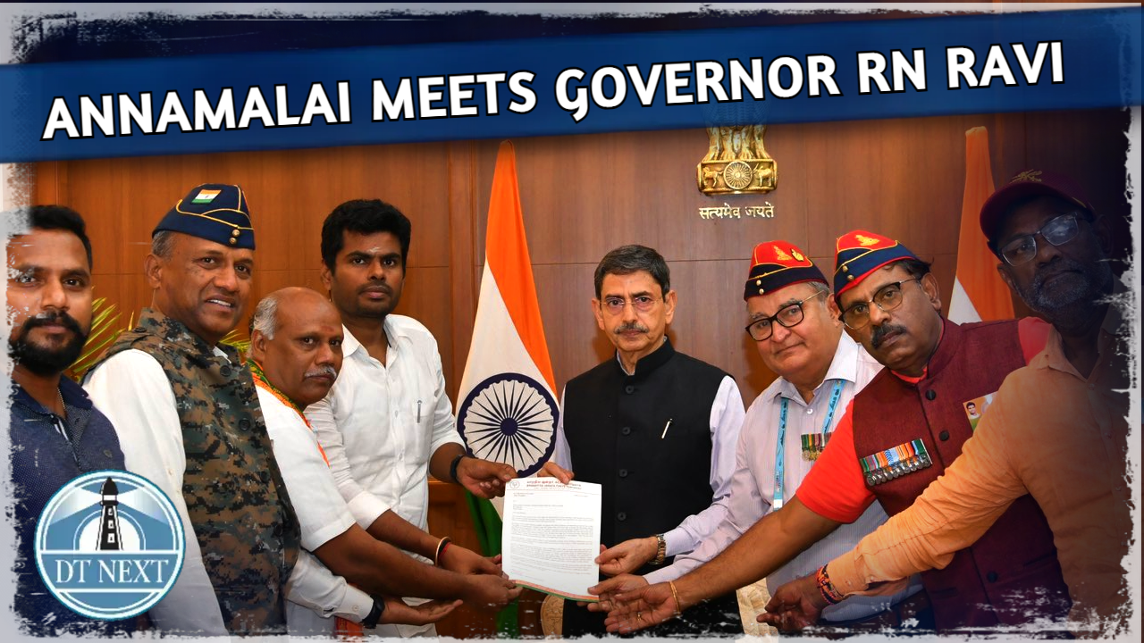 Annamalai meets Governor RN Ravi Annamalai meets Governor RN Ravi