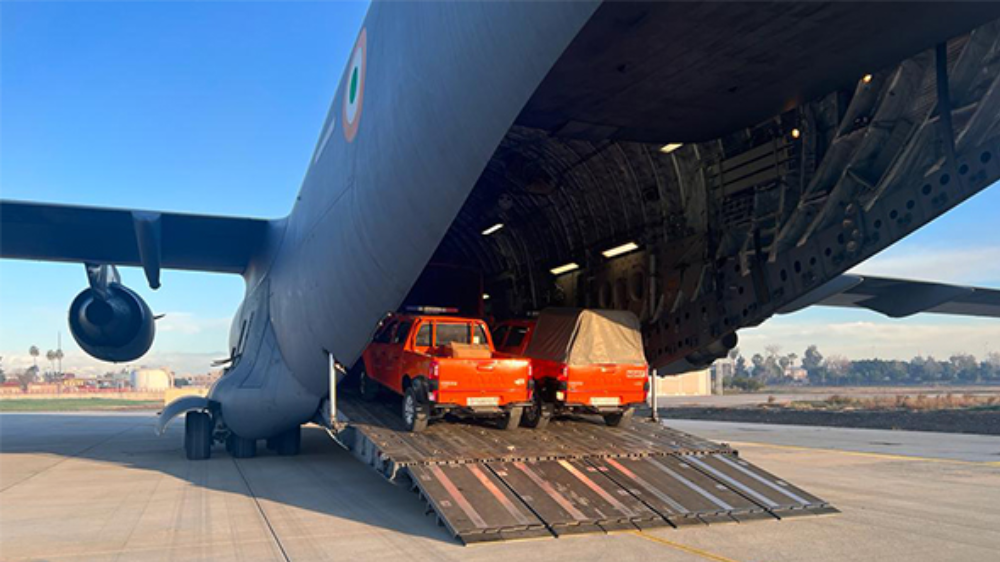 Turkey earthquake: 1st Indian C17 flight reaches Adana with relief