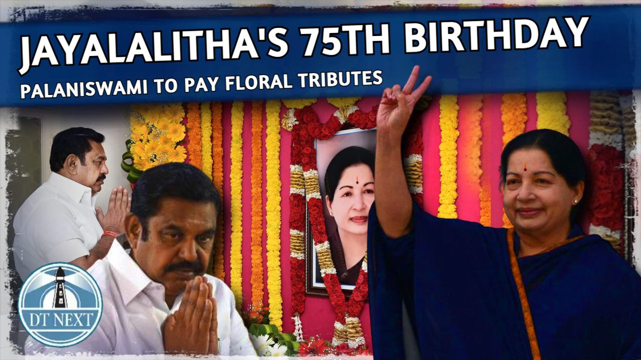 Jayalalithaas birth anniversary: EPS pays tribute Jayalalithaas birth anniversary: EPS pays tribute