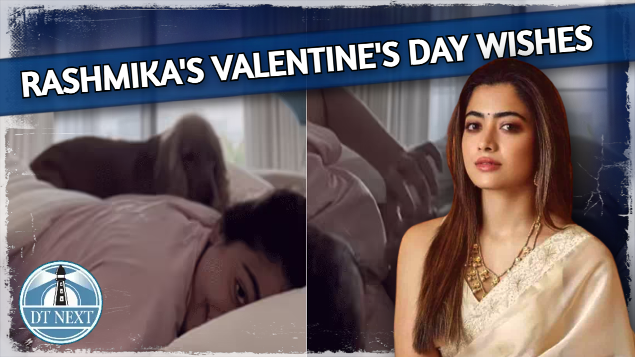 Rashmika wins hearts with her love for pooch Aura on V-Day Rashmika wins hearts with her love for pooch Aura on V-Day