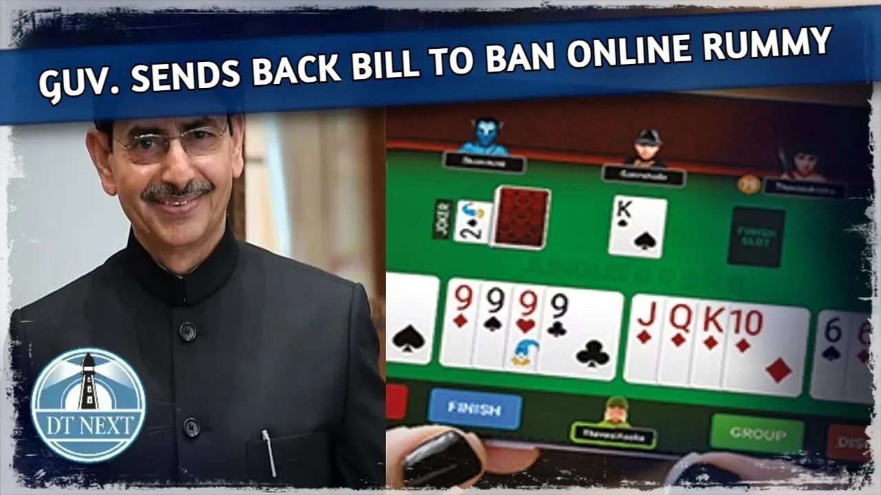 Guv. sends back Bill to ban online rummy Guv. sends back Bill to ban online rummy