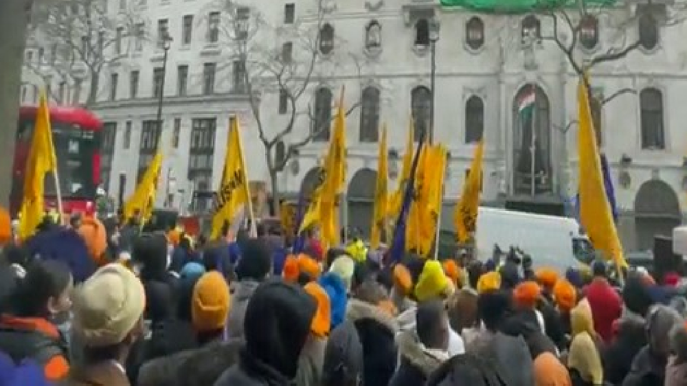 Suspected Khalistanis hold fresh protest at Indian High Commision in UK