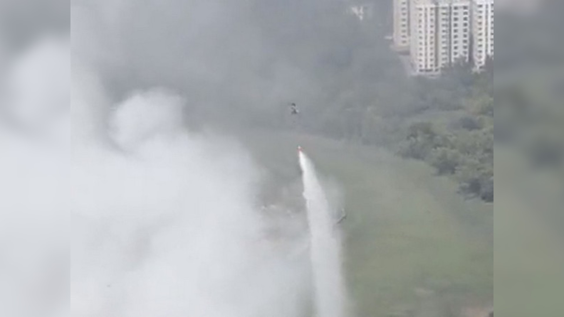 Brahmapuram waste plant fire; Efforts on to extinguish douse Brahmapuram waste plant fire; Efforts on to extinguish douse