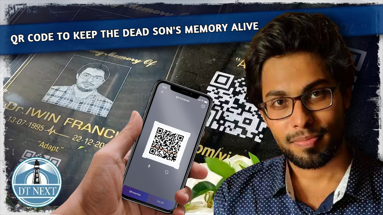 QR code to keep memory of the dead ali