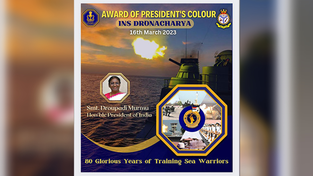 INS Dronacharya to be awarded Presidents Colour