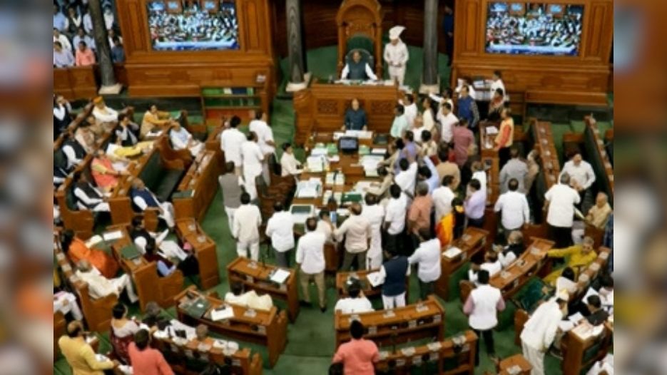 LS adjourned till 12 pm amid disruptions