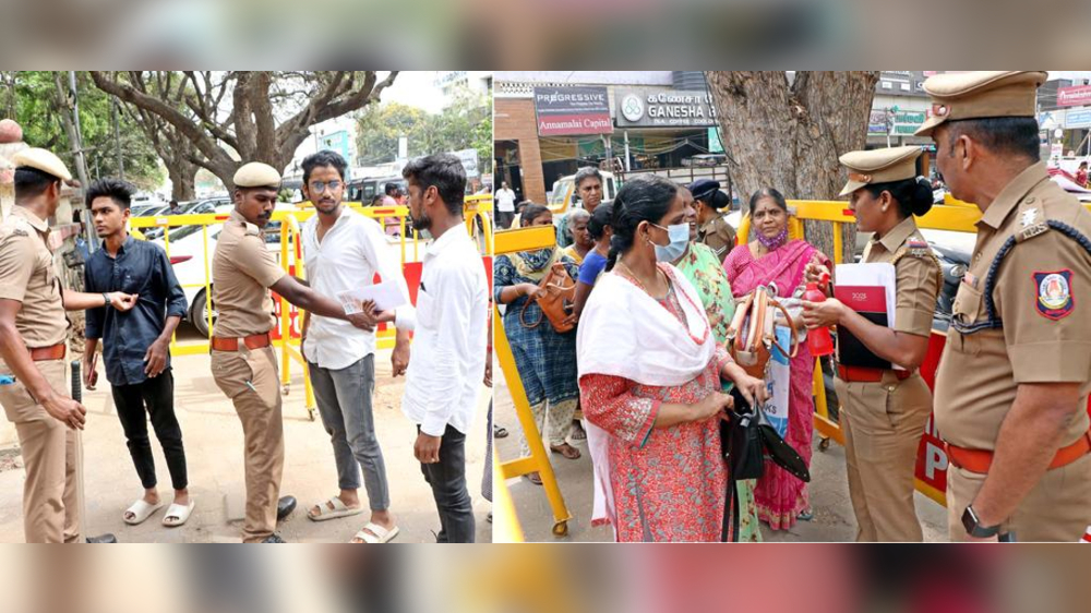 Security beefed up in Kovai court complex following acid attack Security beefed up in Kovai court complex following acid attack