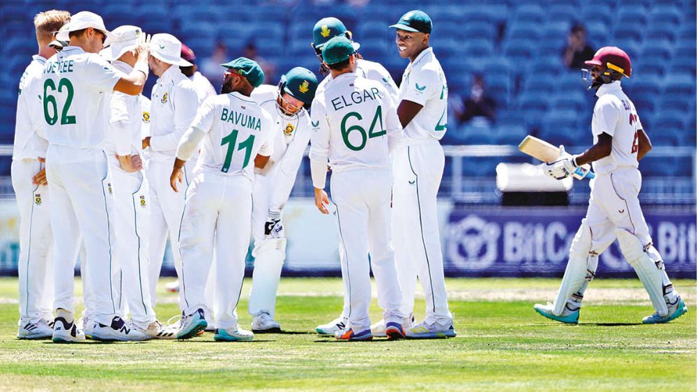 South Africa beats West Indies by 284 runs to sweep series