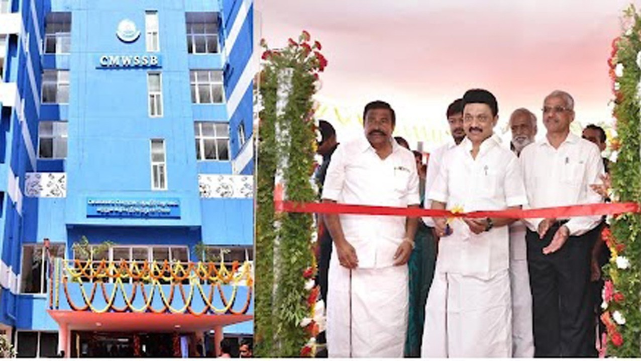 Stalin inaugurates control centre at CMWSSB head office Stalin inaugurates control centre at CMWSSB head office
