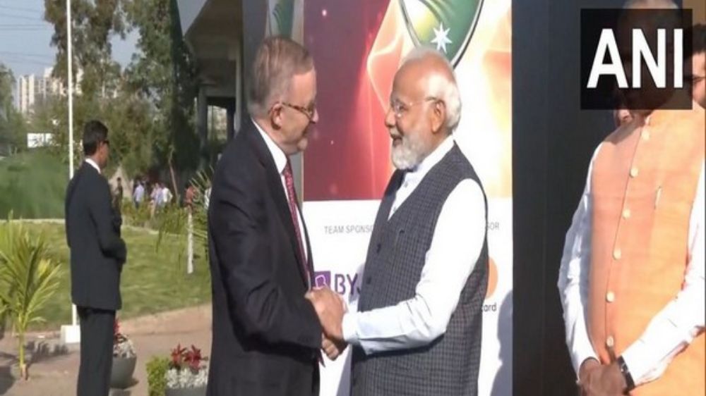 Modi, Aus PM Albanese at Guj Stadium for India-Aus Test
