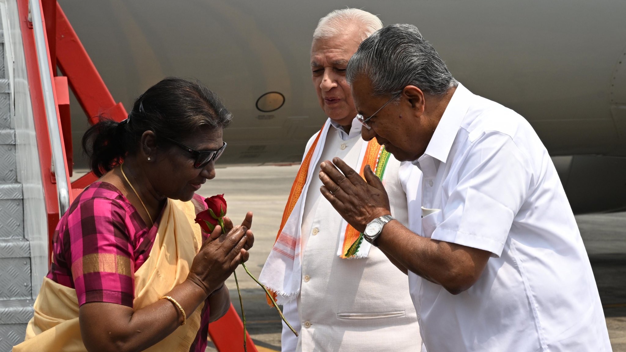 President Droupadi Murmu arrives on two-day visit to Kerala