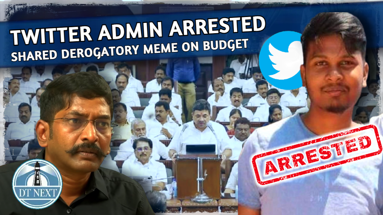 Twitter admin arrested for sharing derogatory meme on Budget Twitter admin arrested for sharing derogatory meme on Budget
