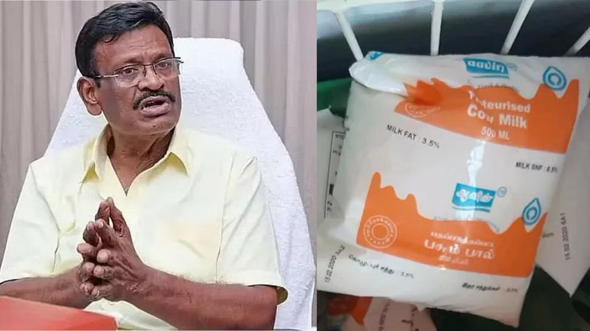 No shortage of Aavin milk in TN, says Minister Nasar No shortage of Aavin milk in TN, says Minister Nasar