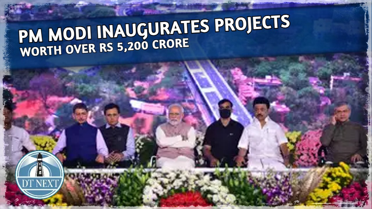 Modi inaugurates Several projects in Chennai
