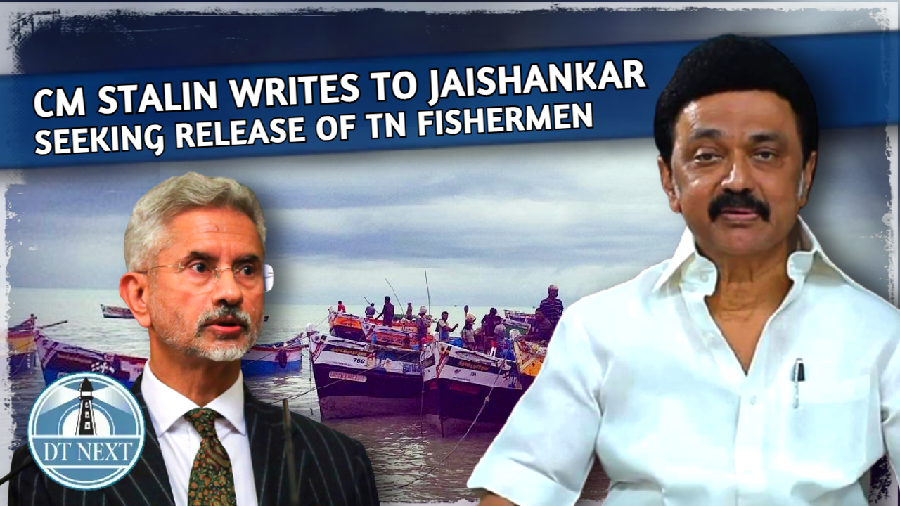 Stalin writes to Jaishankar on TN fishermen release Stalin writes to Jaishankar on TN fishermen release
