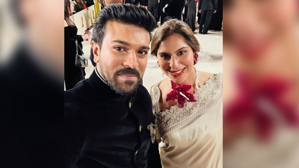 Ram Charan and wifes special Oscar video hits record views