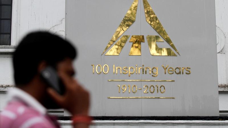 ITC scrip touches a market cap of Rs 5 trillion and comes down