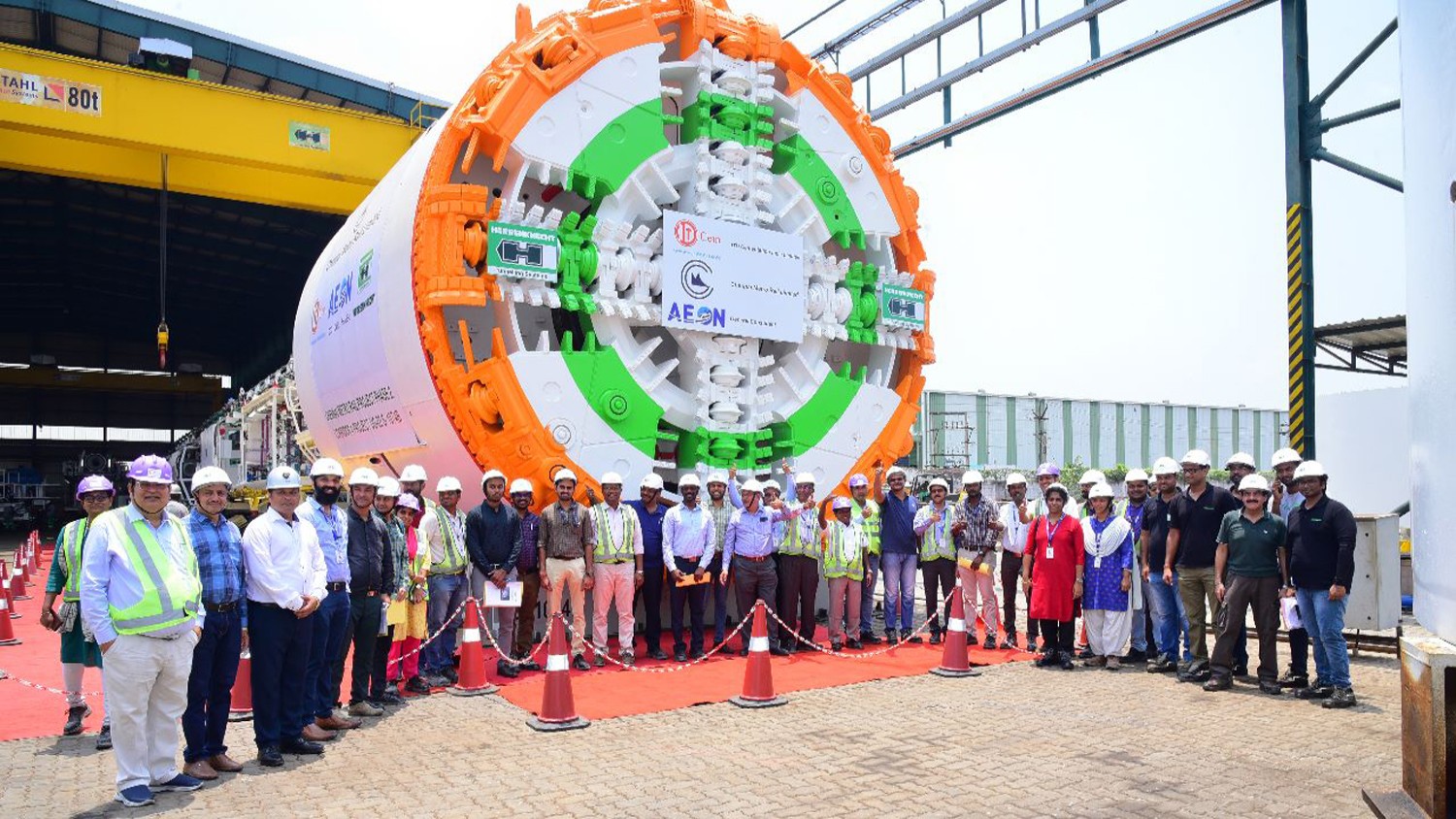 Metro Phase 2: Factory test held for tunnel boring machine