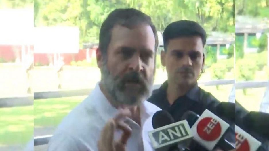 Why you always say what BJP say... Rahul fumes over BJP question Why you always say what BJP say... Rahul fumes over BJP question