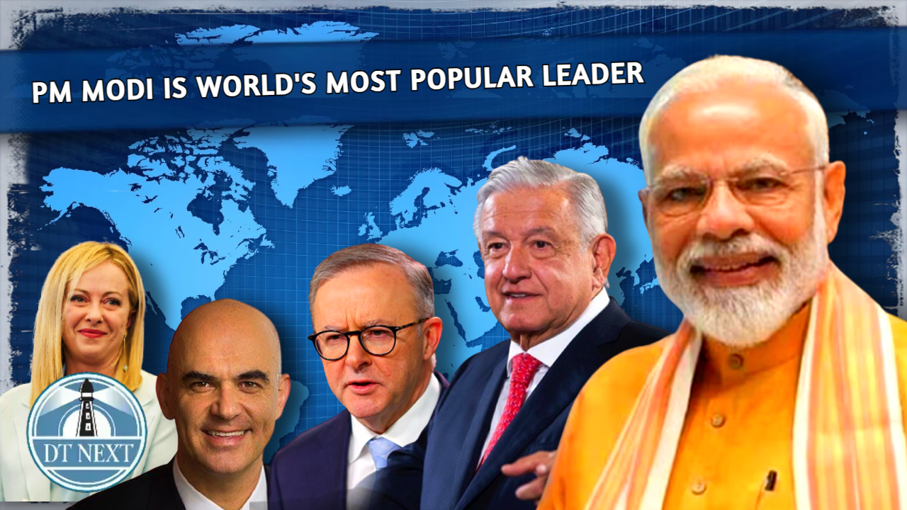 Modi tops list of most popular global leader Modi tops list of most popular global leader