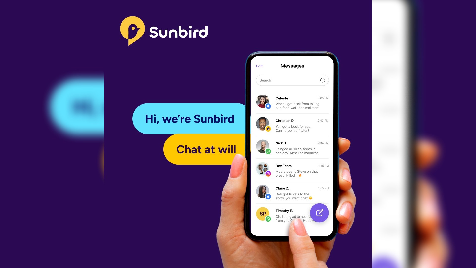 Sunbird App brings unified messaging with iMessage on Android