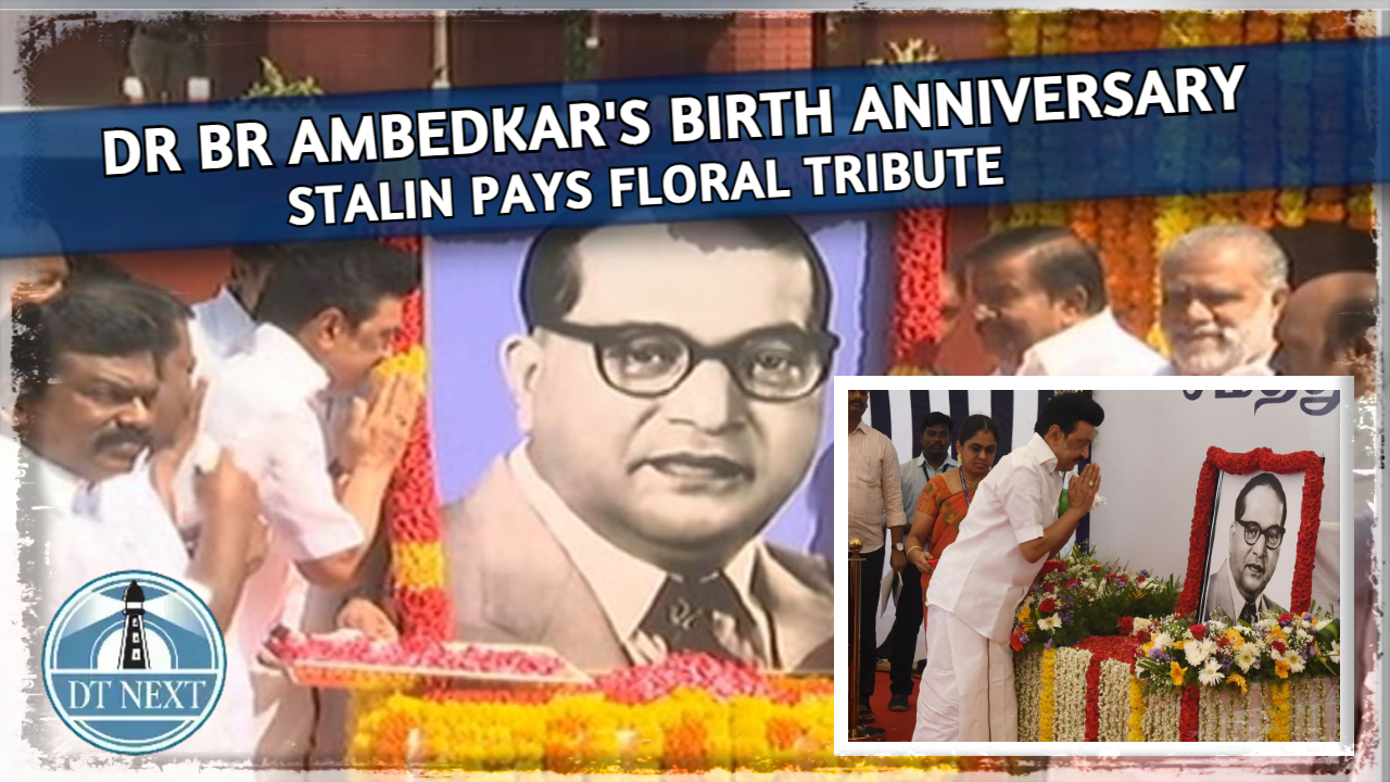 Stalin pays floral tribute to BR Ambedkar on his birth anniv Stalin pays floral tribute to BR Ambedkar on his birth anniv