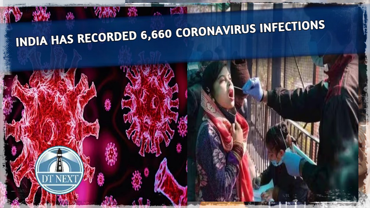 India has recorded 6,660 new coronavirus infections India has recorded 6,660 new coronavirus infections