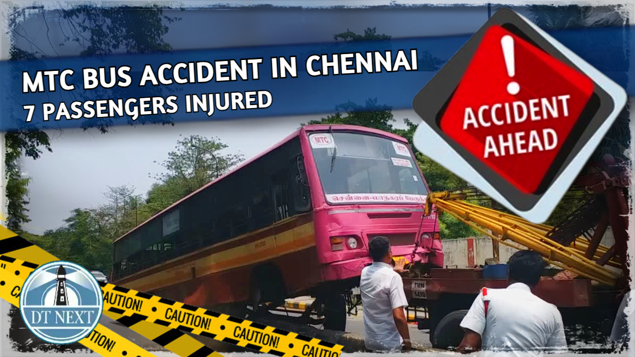 7 injured in accident involving MTC bus on ICF Road 7 injured in accident involving MTC bus on ICF Road