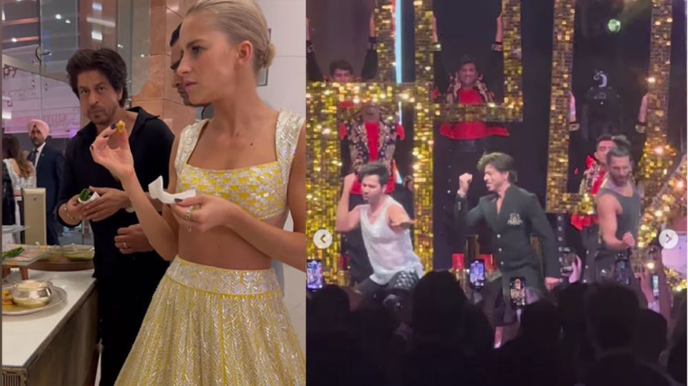 Shah Rukh Khan enjoys paan in new viral video from NMACC gala Shah Rukh Khan enjoys paan in new viral video from NMACC gala